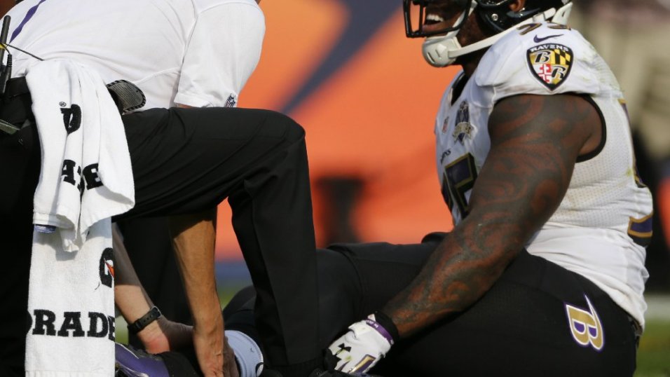Ravens linebacker Terrell Suggs, AP Defensive Player of the Year in 2011,  suffers Achilles injury 