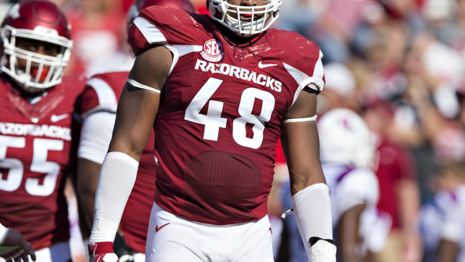 Patriots Defensive End Deatrich Wise Jr. Stands In Line For The