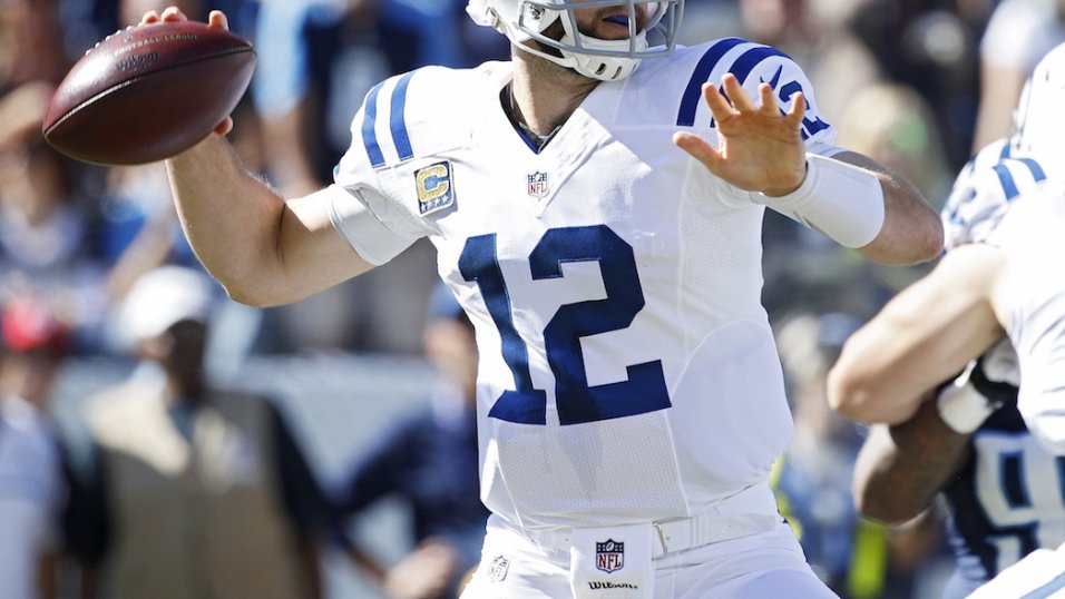 Titans vs Colts: Indianapolis QB Andrew Luck has strong offensive line