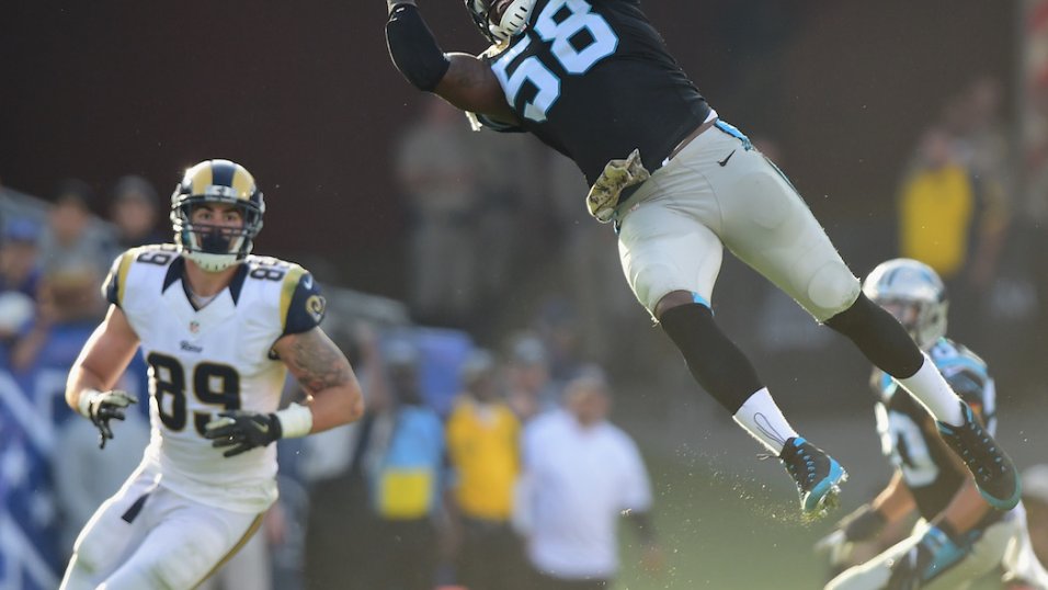 Photo: Los Angeles Rams at the Carolina Panthers NFL football game