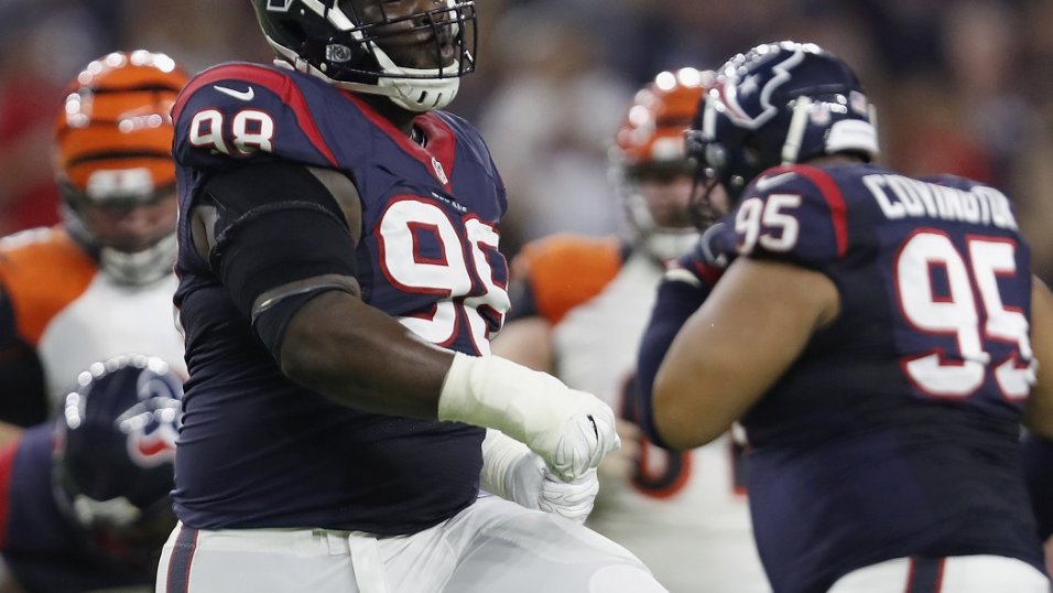 Cincinnati Bengals nose tackle D.J. Reader (98) celebrates after a play  during the NFL Super Bowl