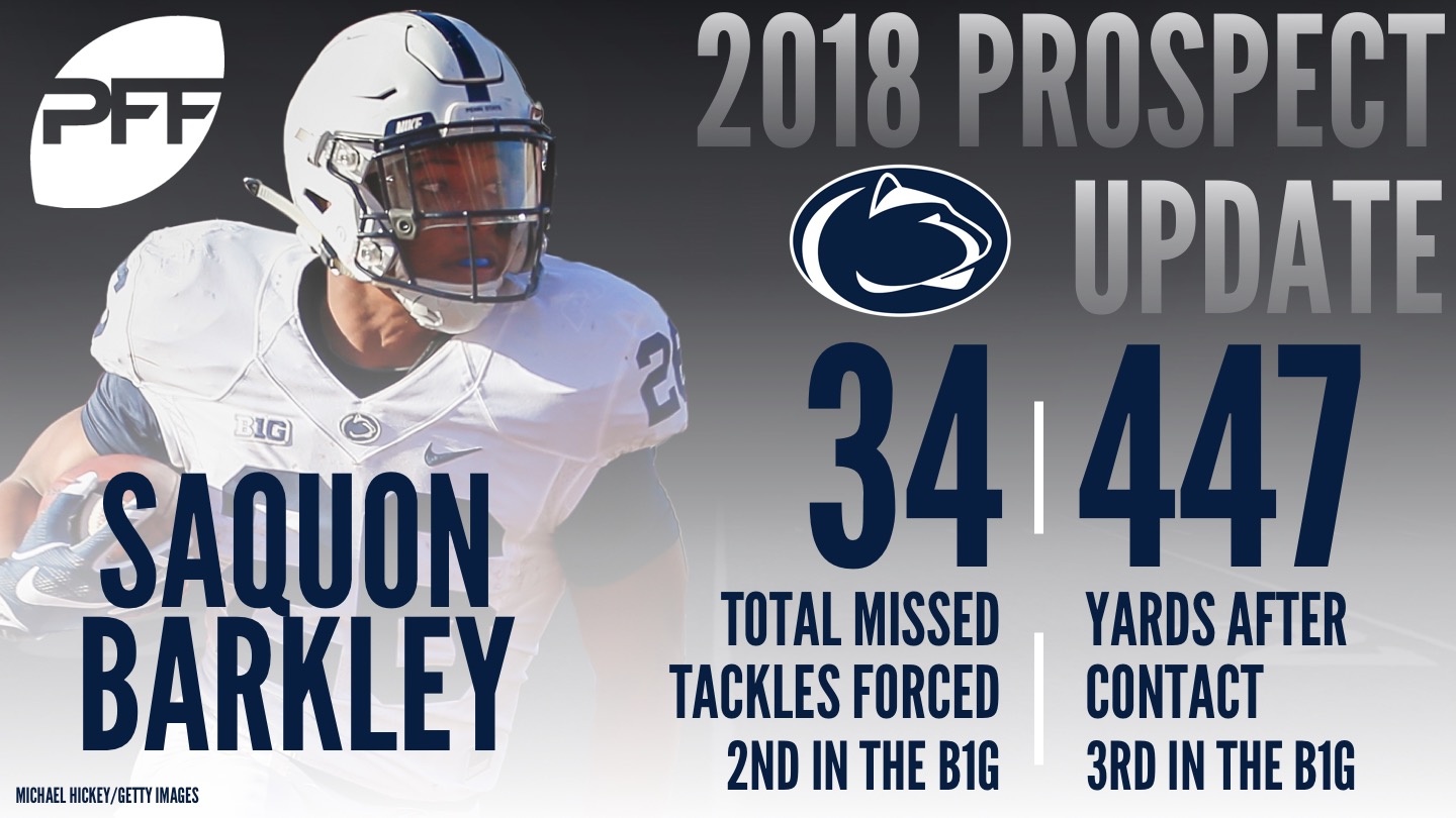 Penn State RB Saquon Barkley, 2018 NFL Mock Draft