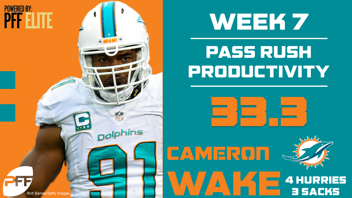 Cameron Wake, edge defender, Miami Dolphins
