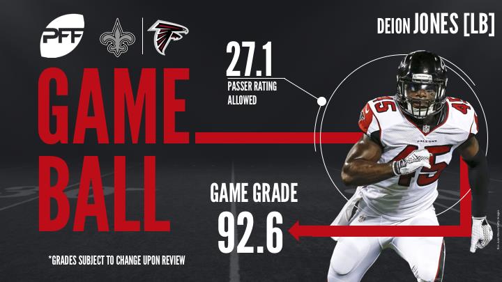 NFL Week 13 PFF ReFocused: New Orleans Saints 21, Atlanta Falcons 16, NFL  News, Rankings and Statistics