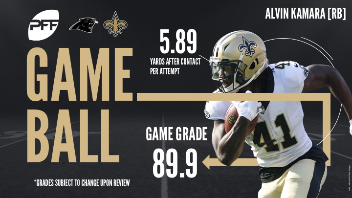 alvin kamara pff