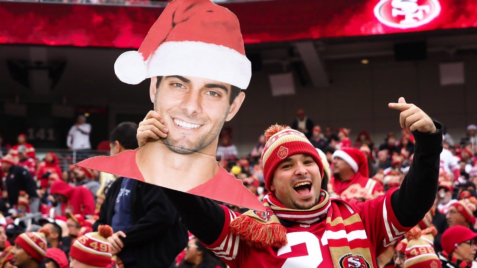 san francisco 49ers santa hat