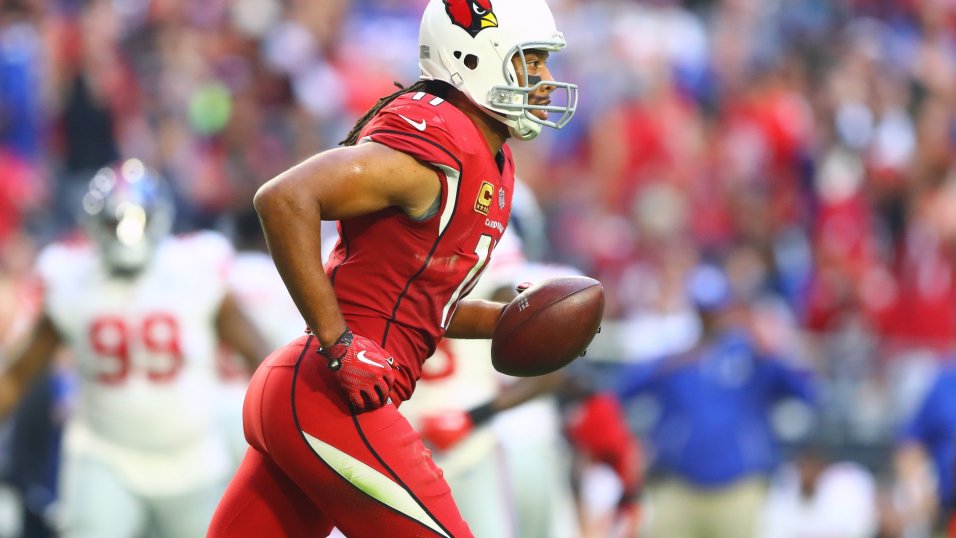 Arizona Cardinals' Larry Fitzgerald throws first career touchdown