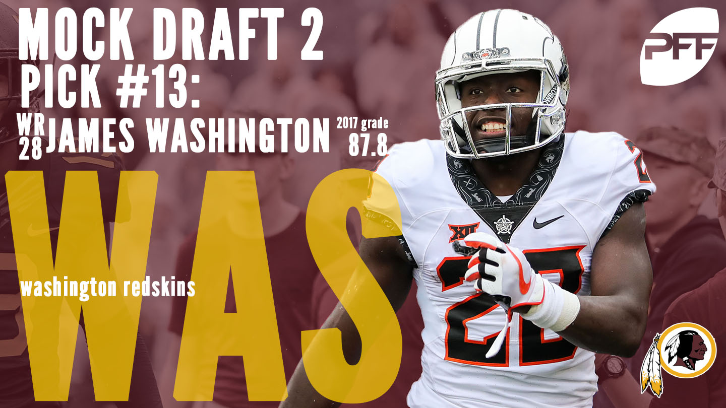 washington redskins mock draft