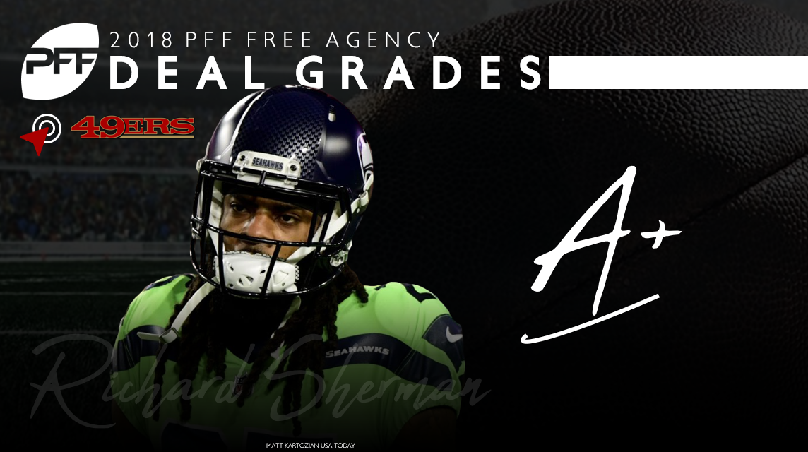 Richard Sherman signs in San Francisco