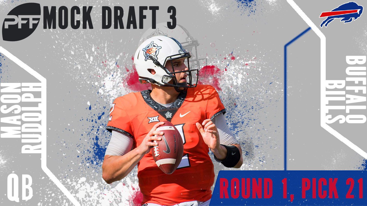 PFF Mock Draft 3 - Mason Rudolph