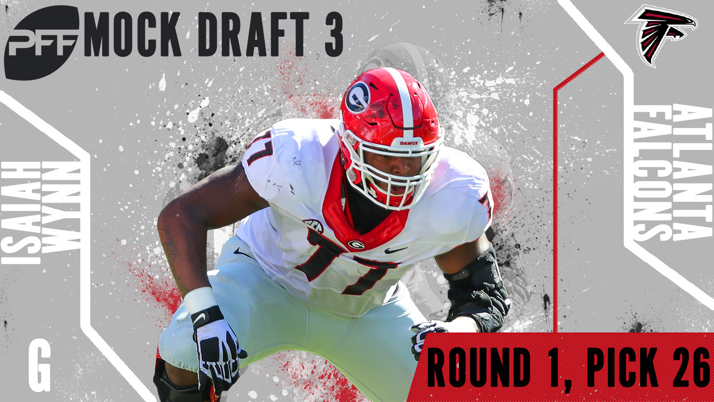 PFF Mock Draft 3 - Isaiah Wynn