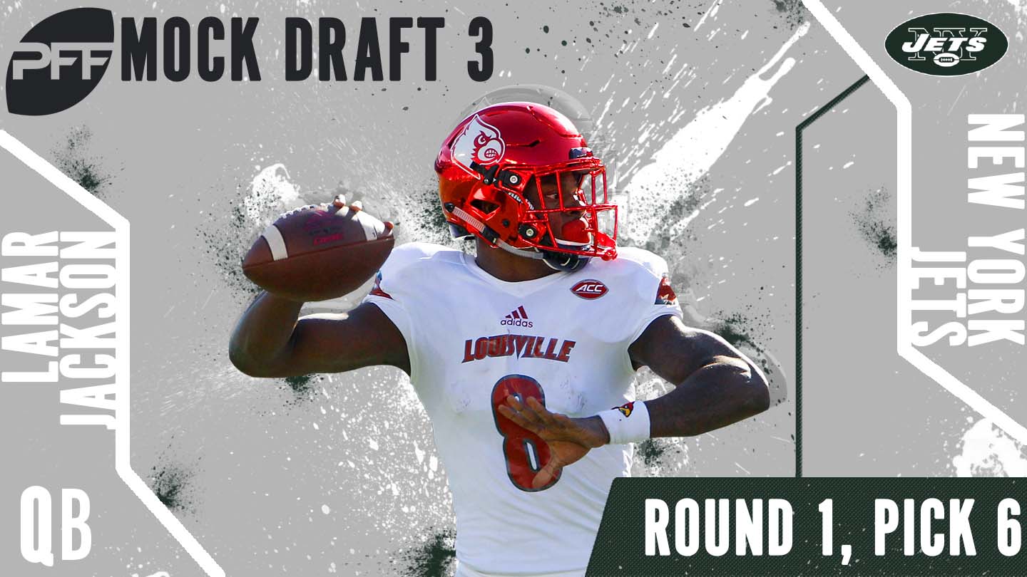 PFF Mock Draft 3 - Lamar Jackson