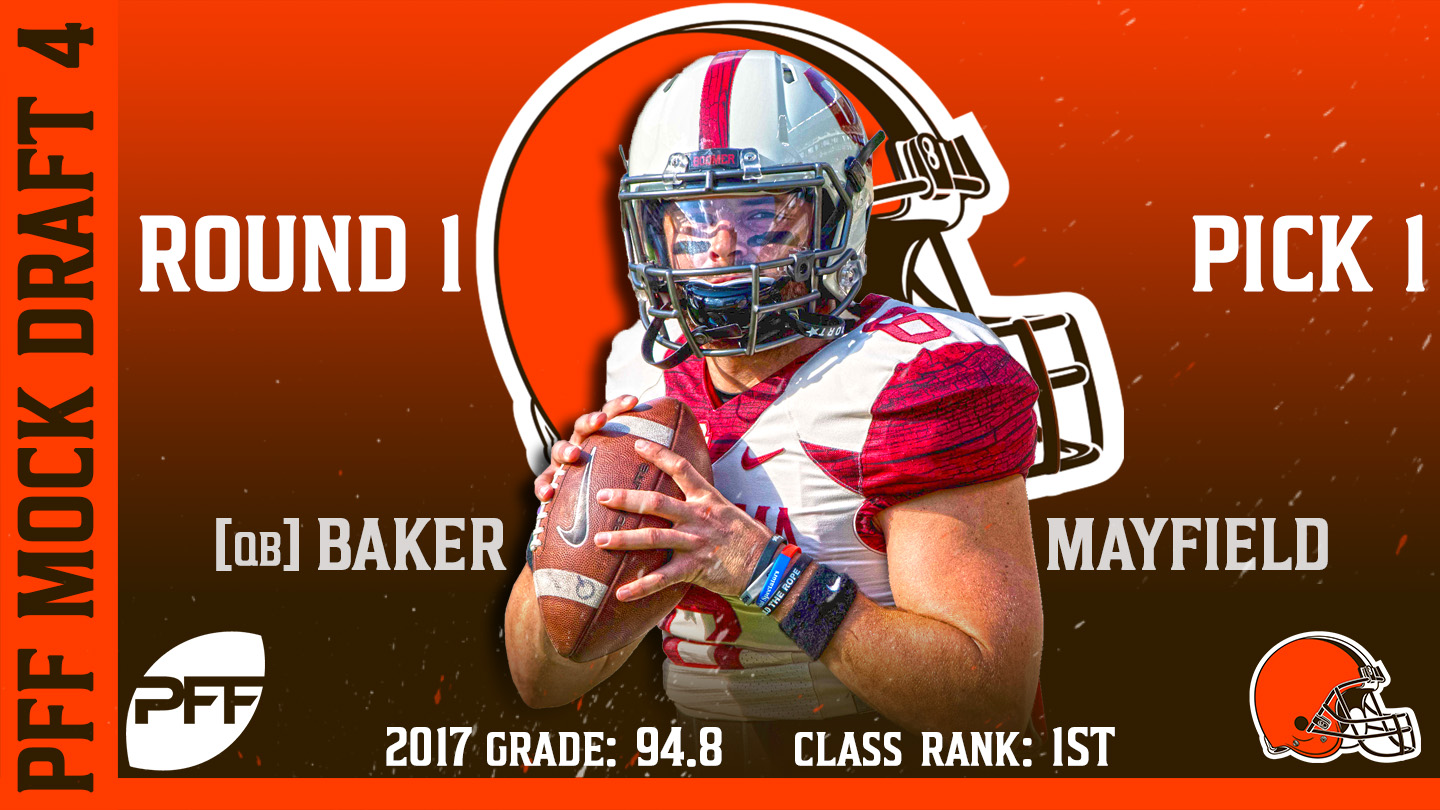 2018 PFF NFL Mock Draft 4 - Baker Mayfield