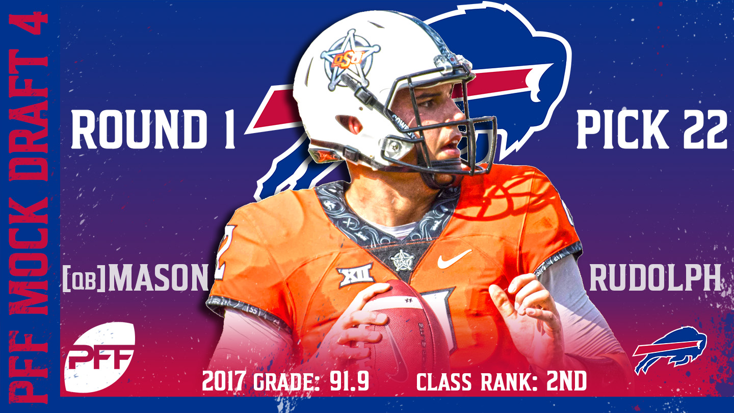 2018 PFF NFL Mock Draft 4 - No. 22 Mason Rudolph