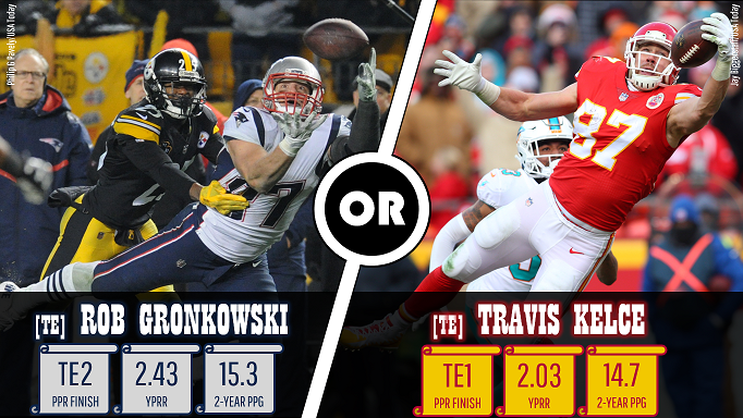 New England Patriots: Travis Kelce is good, but Rob Gronkowski is great