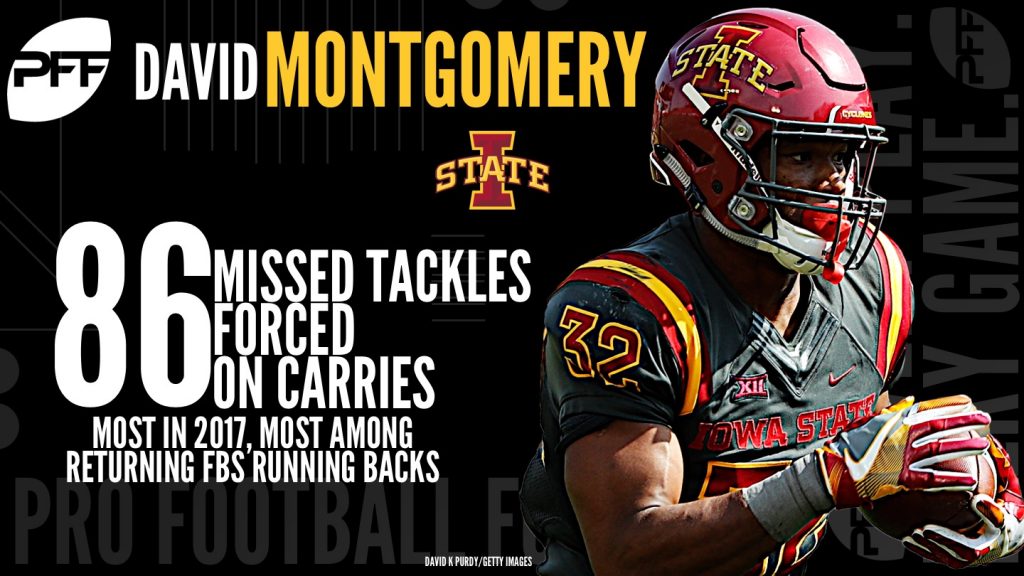 Don't be fooled by the boxscore stats, David Montgomery is a dominant