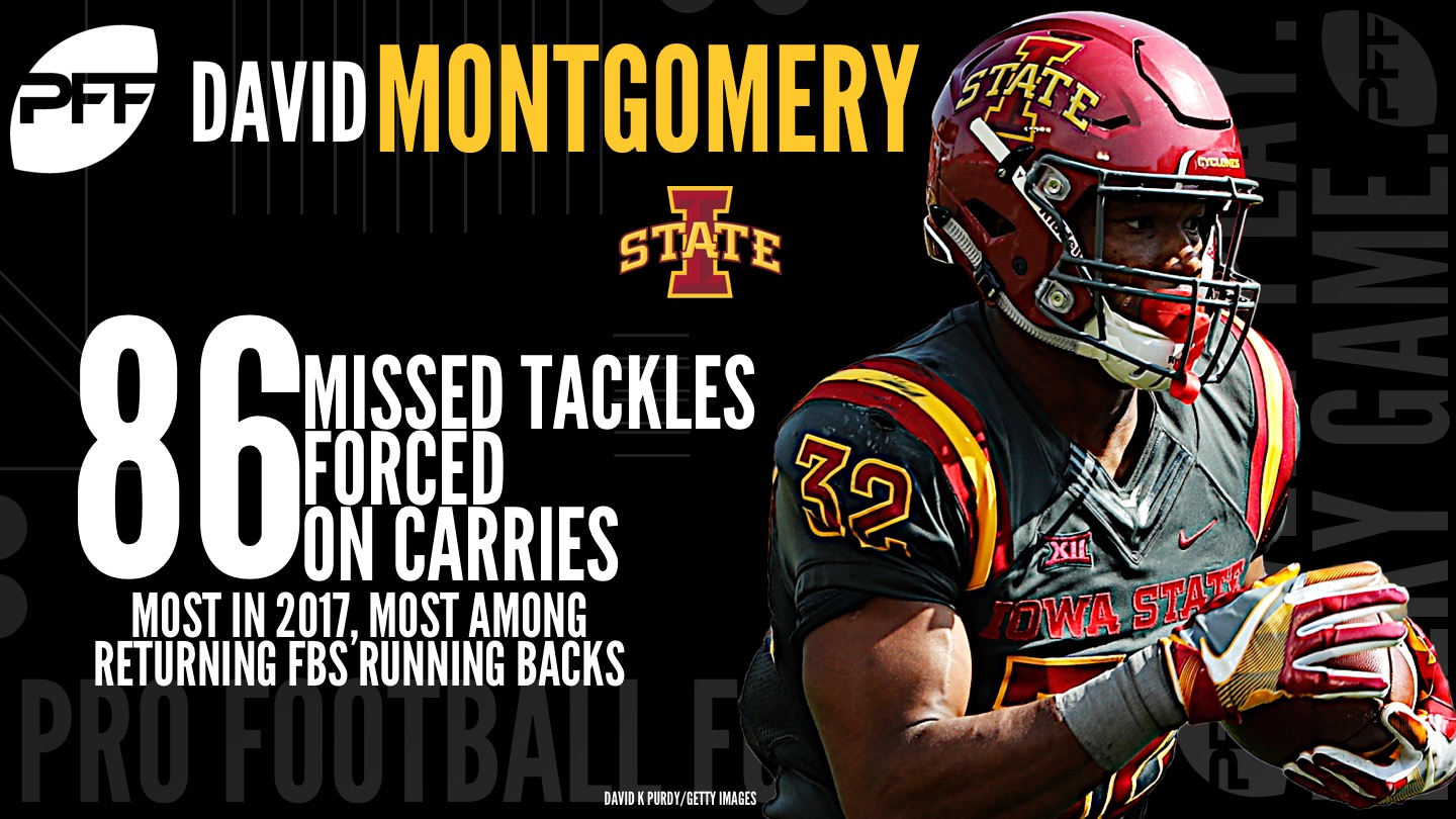 Don't be fooled by the boxscore stats, David Montgomery is a dominant