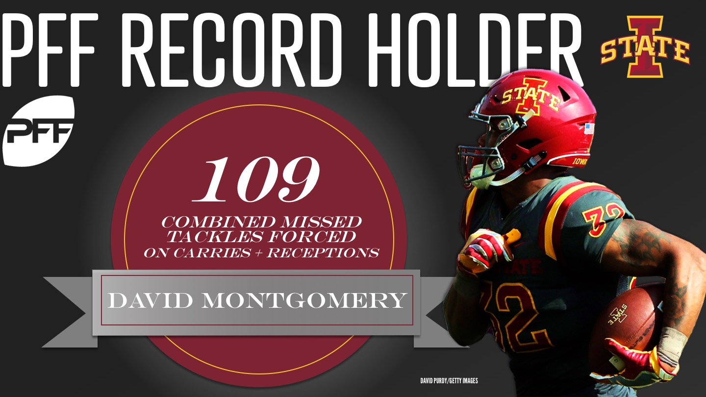 PFF College on X: David Montgomery, the PFF record holder for