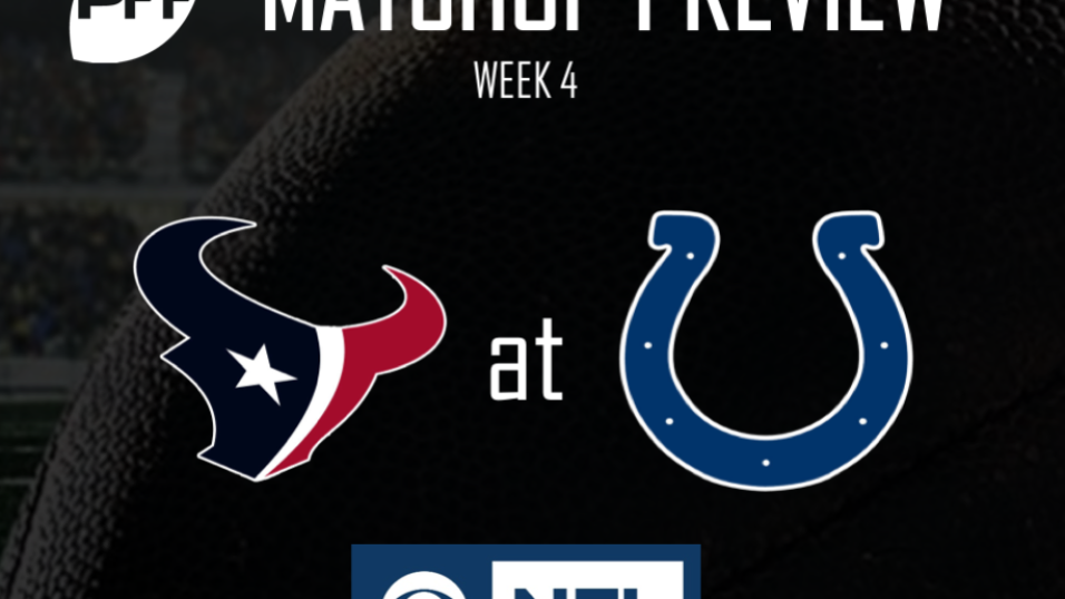 NFL Week 4 CBS Houston Texans @ Indianapolis Colts Preview