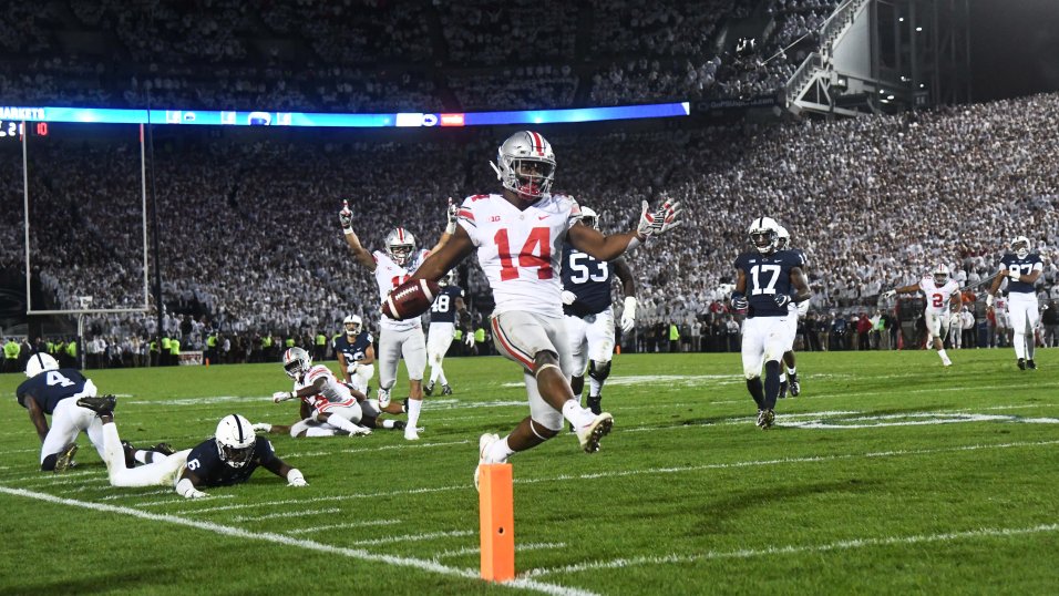 K.J. Hill, Ohio State outduel Trace McSorley, Penn State, 27-26, NFL Draft