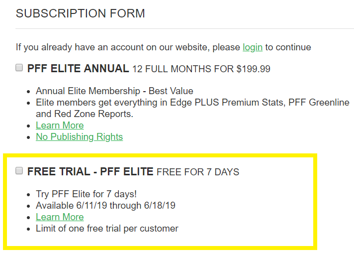 Get a free 7 day trial of PFF Elite!, Fantasy Football News, Rankings and  Projections