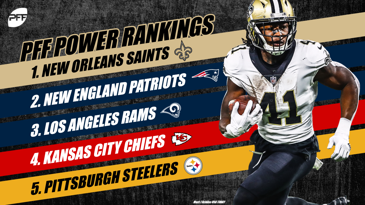 2018 PFF NFL Power Rankings – Week 10