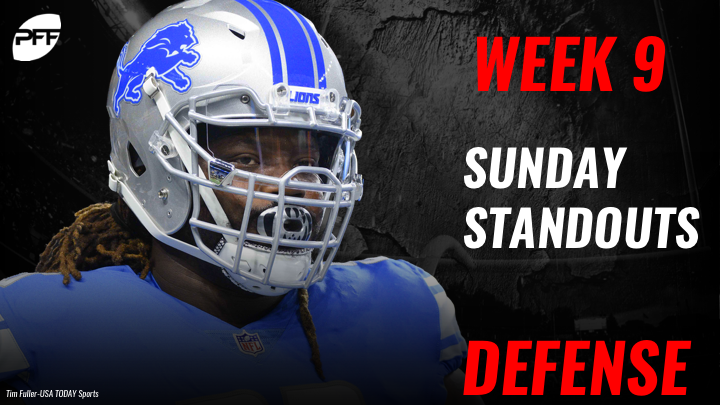 NFL Week 9 Sunday Standouts: Defense