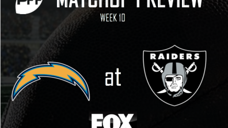 NFL Week 10 FOX Los Angeles Chargers @ Oakland Raiders Preview, NFL News,  Rankings and Statistics