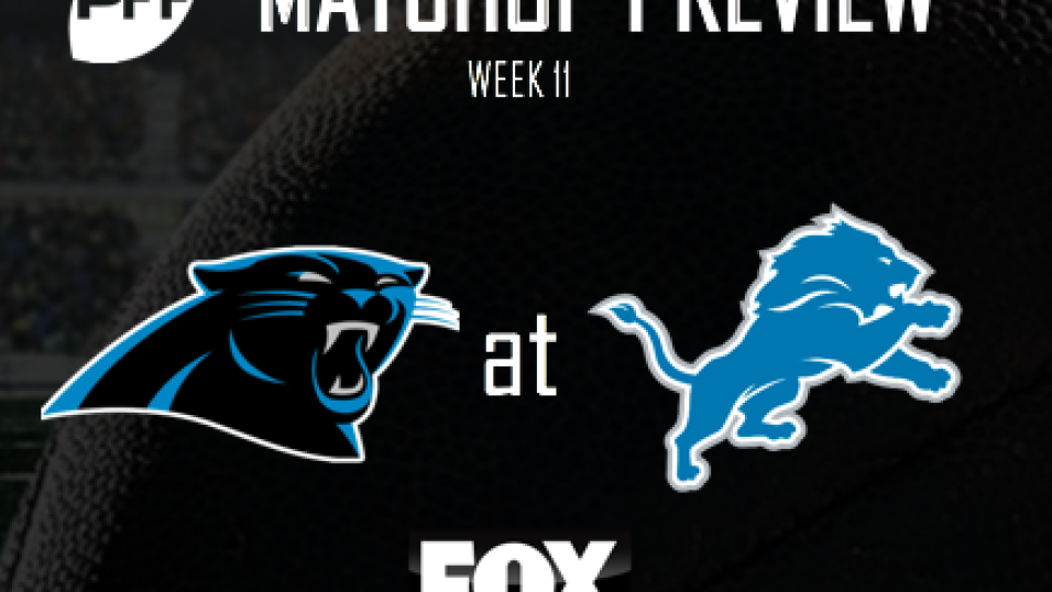 NFL Week 11 FOX Carolina Panthers @ Detroit Lions Preview