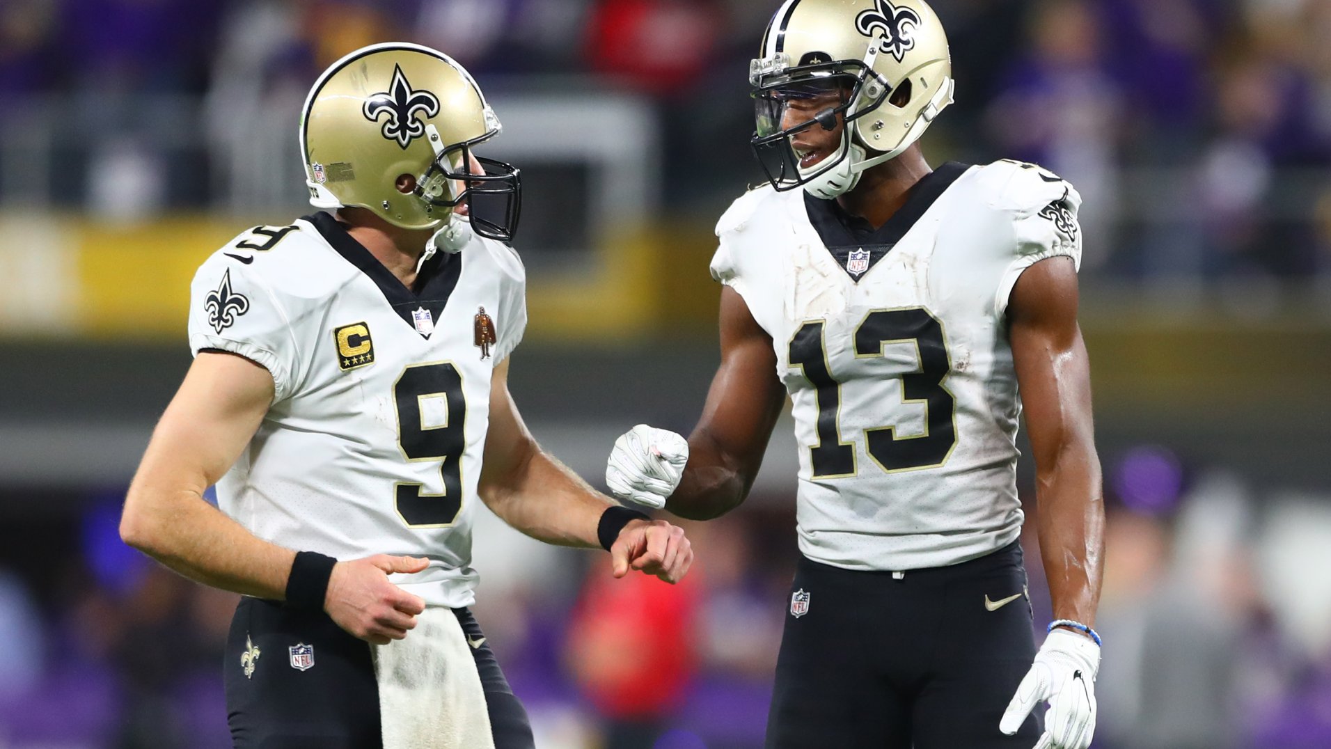 At the opposite ends of their careers, Drew Brees and Michael Thomas ...