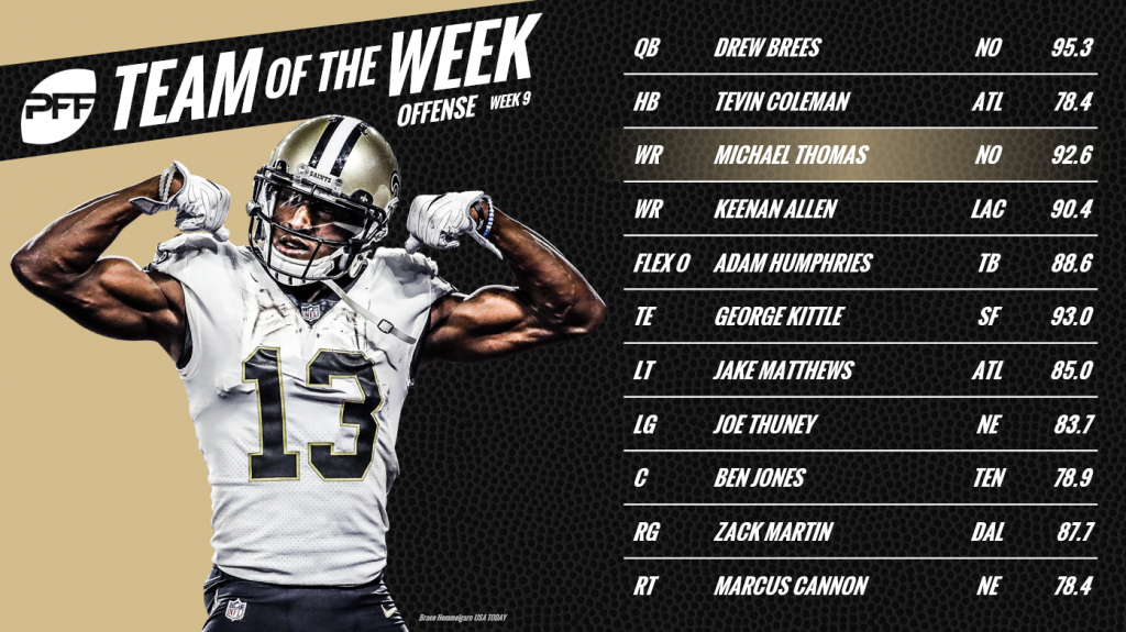 PFF 90 Club: Week 9