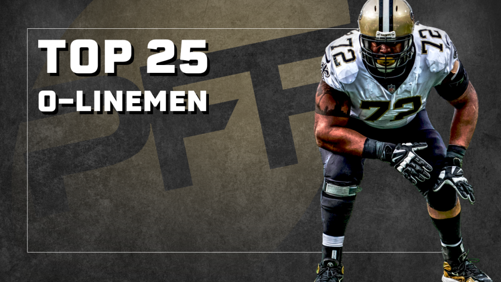 The NFL's top-25 offensive linemen through Week 15