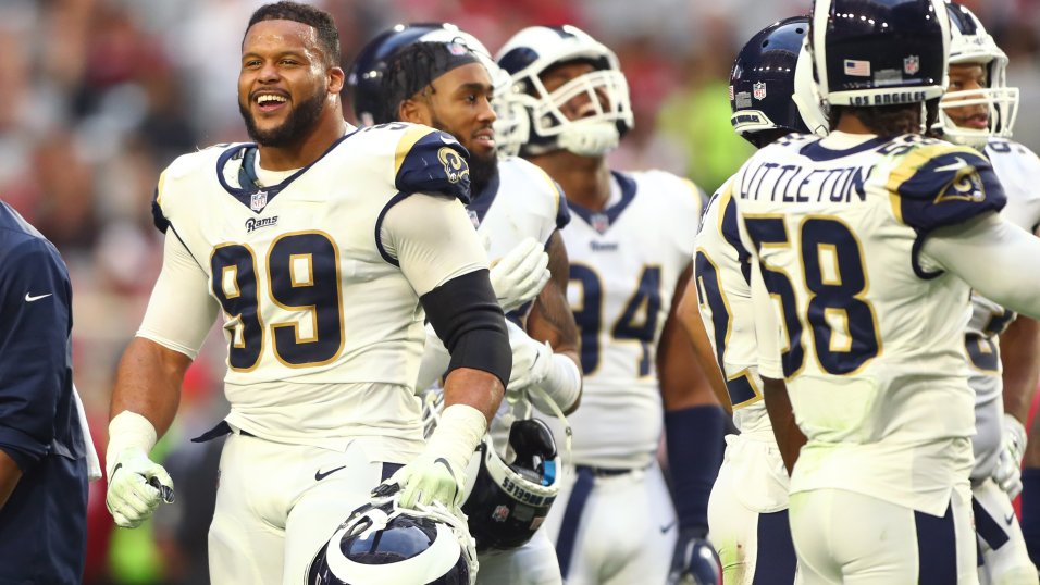 Falcons will run directly at Aaron Donald to try and slow him down