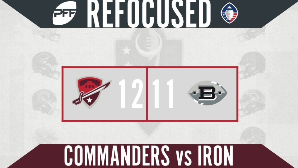 ReFocused: San Antonio Commanders 12, Birmingham Iron 11, AAF News,  Rankings and Statistics