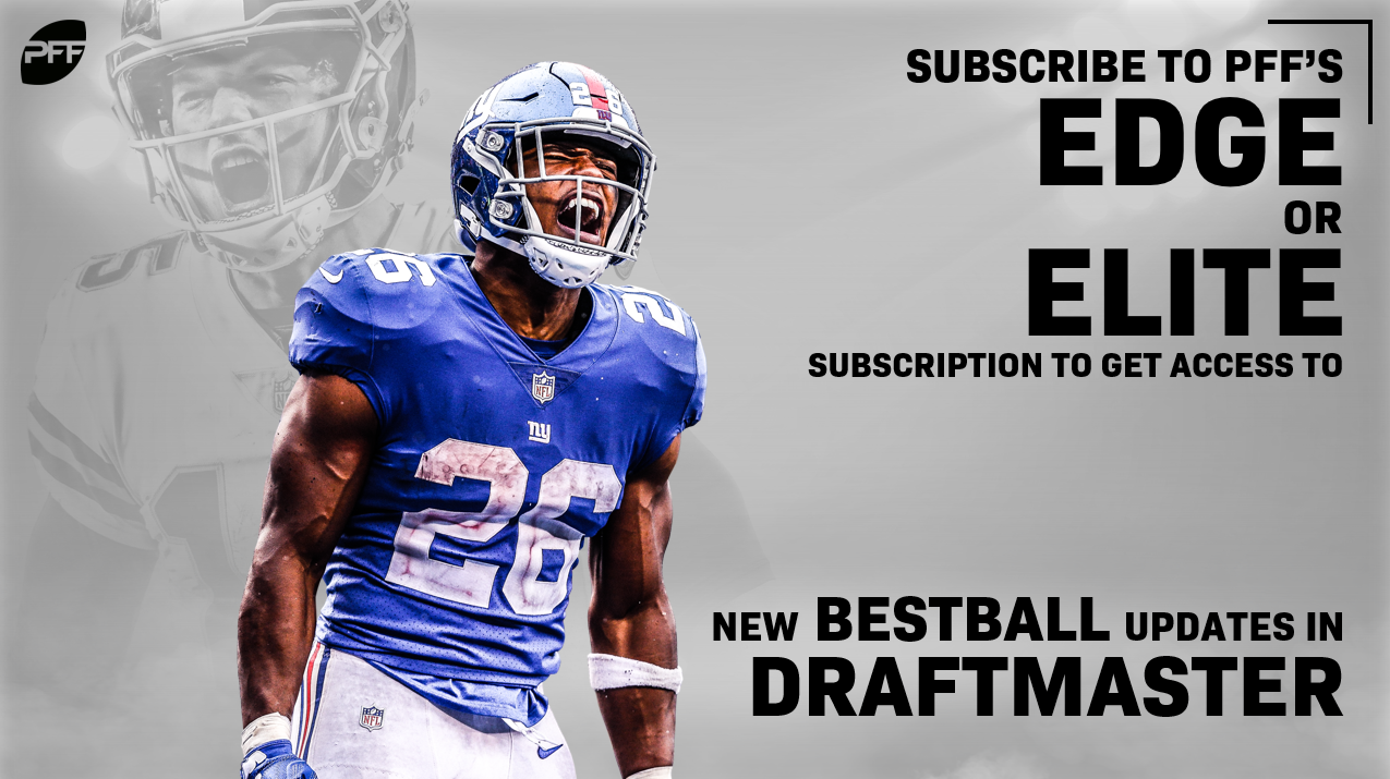 Come check out the new PFF Fantasy Draft Master tool