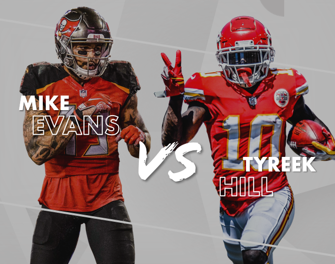 The Fantasy Decider Tyreek Hill vs. Mike Evans