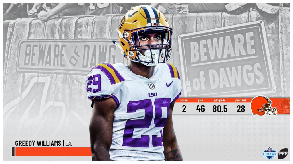 greedy williams pff