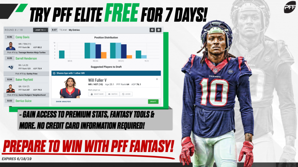 How to make the most out of a PFF subscription for fantasy