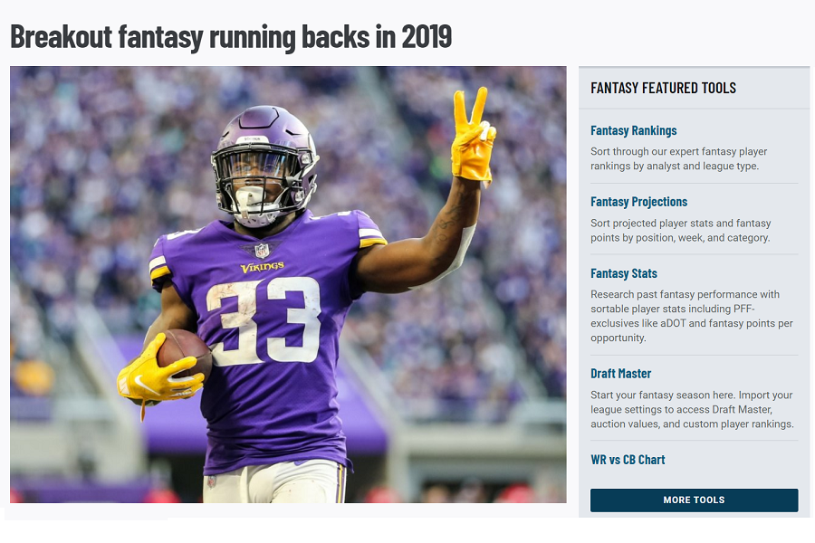 How to make the most out of a PFF subscription for fantasy