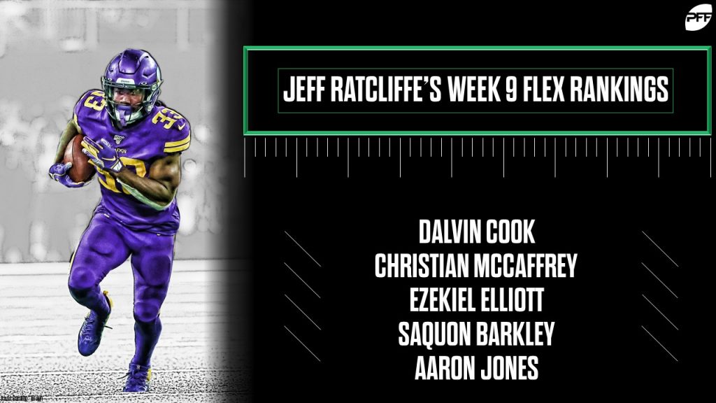 Week 9 fantasy football flex rankings