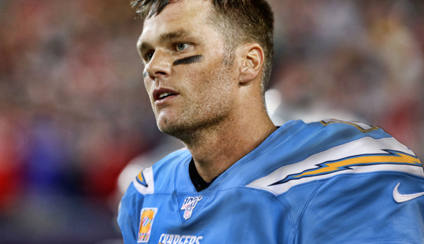 brady in a chargers uniform