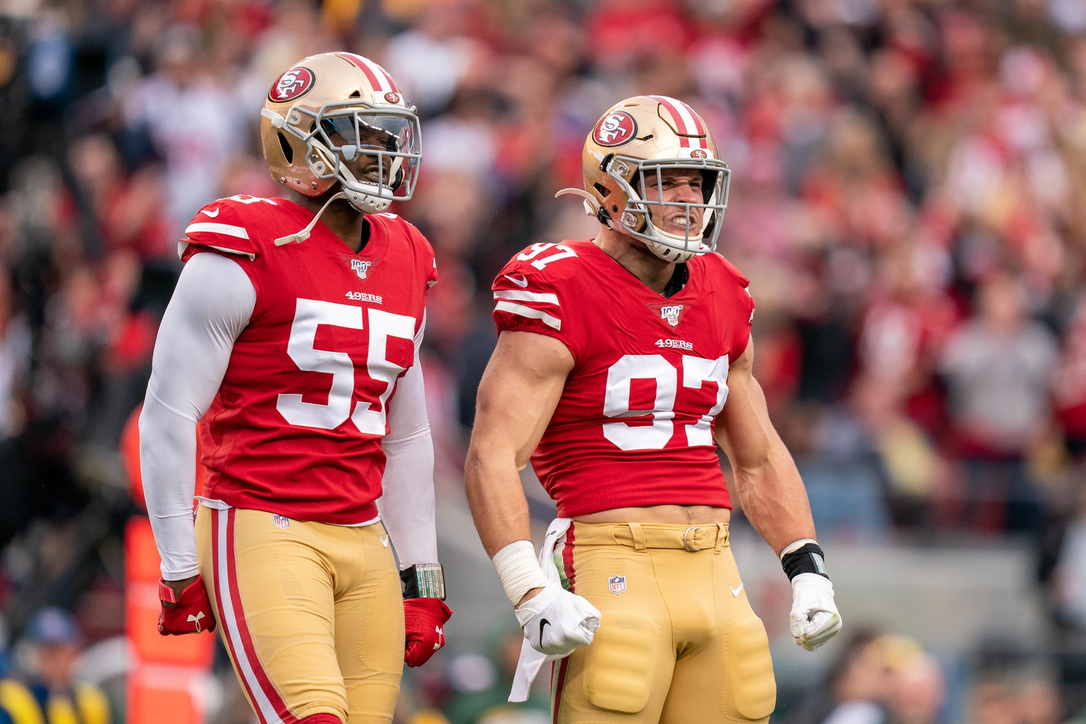 49ers Nick Bosa, Deebo Samuel, Dre Greenlaw on PFF rookie team