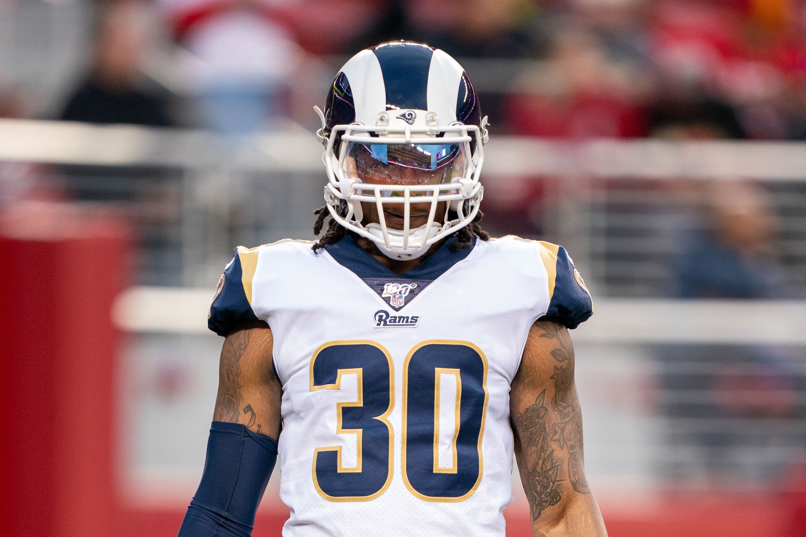 December 21, 2019; Santa Clara, California, USA; Los Angeles Rams running b...