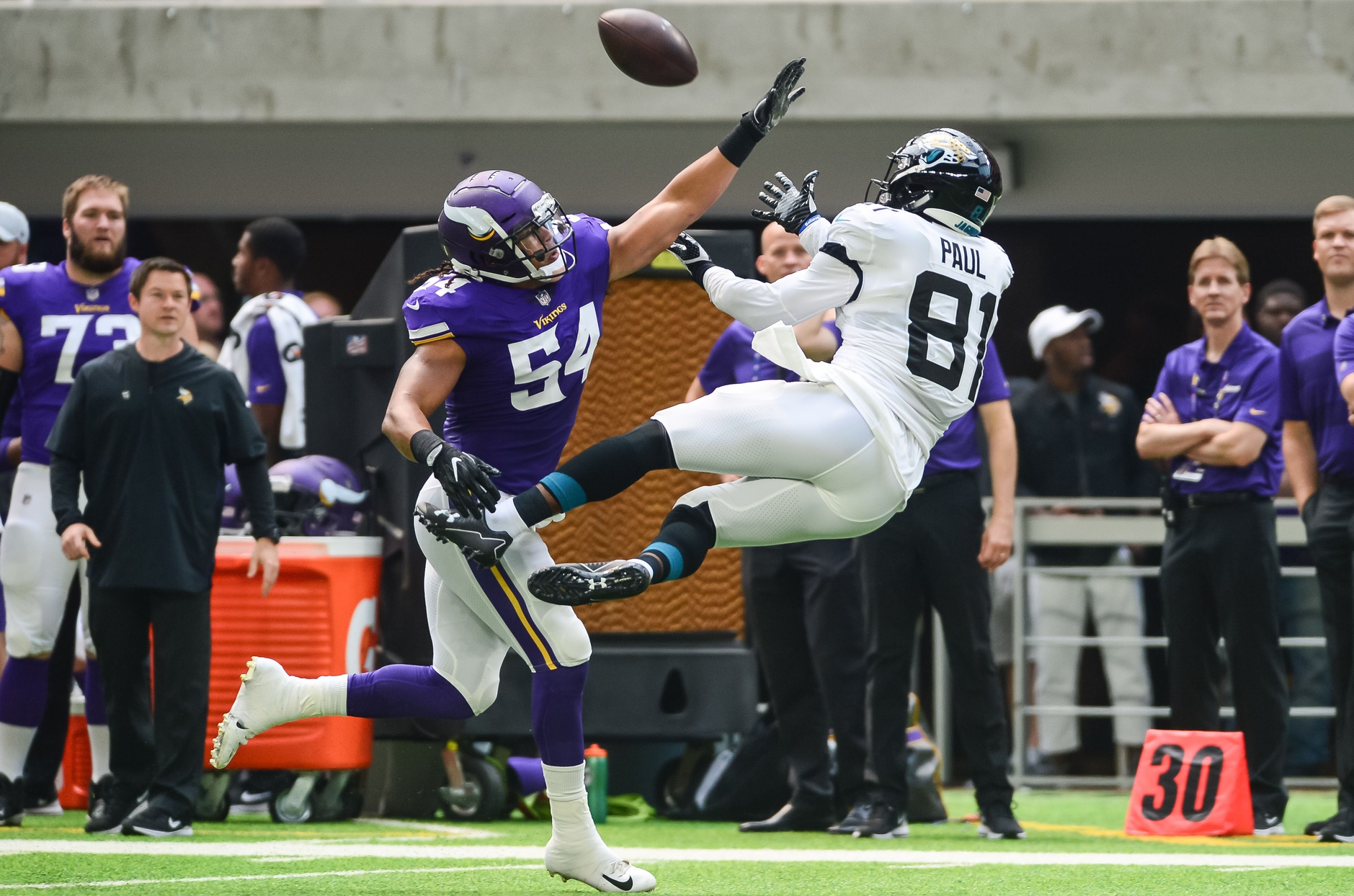 Philadelphia Eagles wide receiver Nelson Agholor catches a pass as Los  Angeles Rams cornerback Nickell Robey-Coleman looks on during the second  half of an NFL football game Sunday, Dec. 10, 2017, …