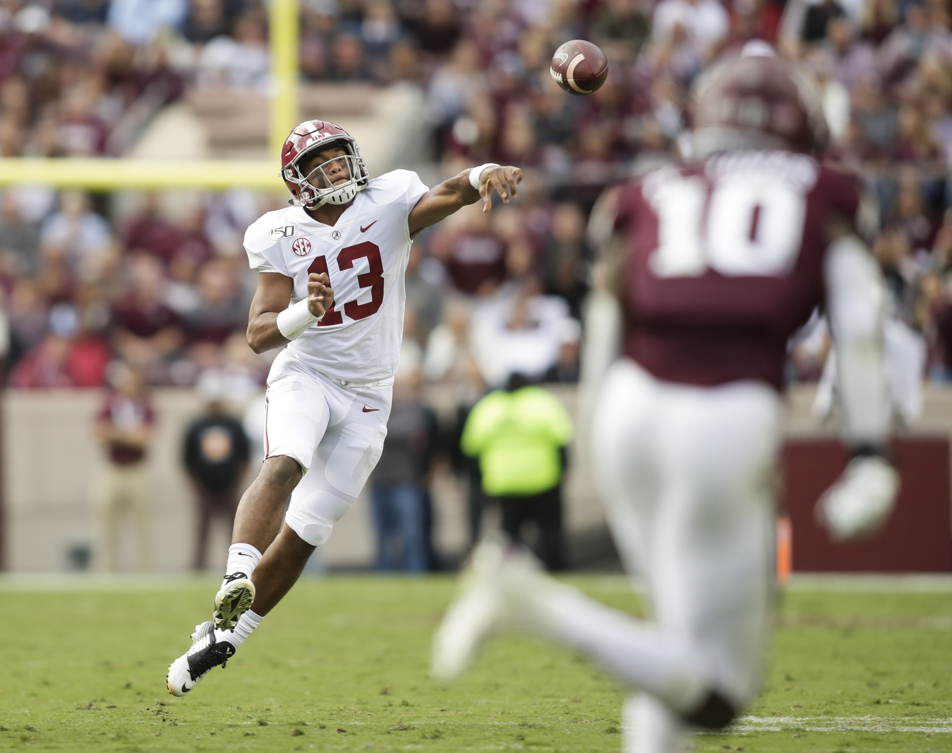 Tua Tagovailoa Alabama Crimson Tide Unsigned Throwing