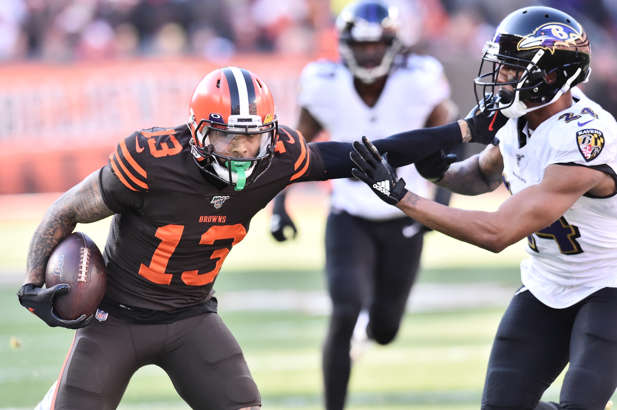 Wyatt Teller will start at right guard, Greg Robinson at left tackle when  Browns face Broncos