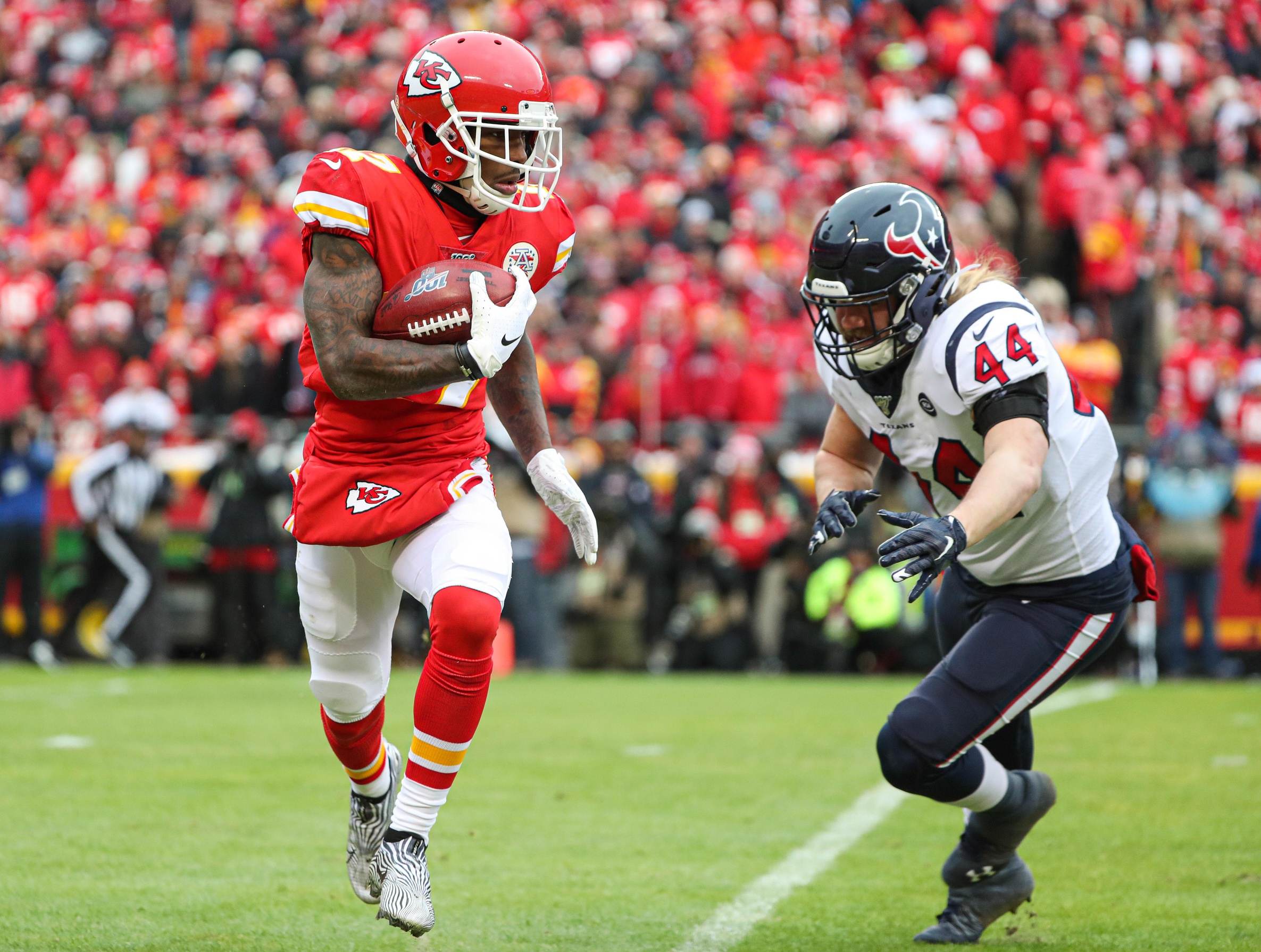 Kansas City Chiefs Rashad Fenton Autographed Chiefs LIV 8 x 10 Photo J