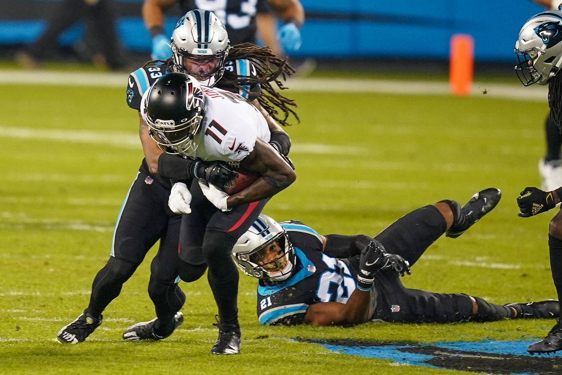 Carolina Panthers free safety Tre Boston (33) during the second