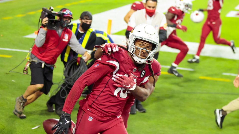 DeAndre Hopkins of the Arizona Cardinals celebrates after scoring