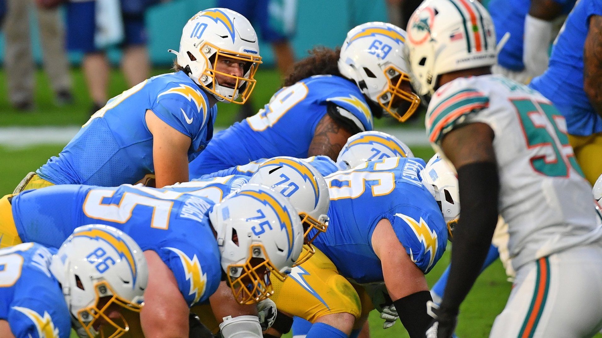 Linsey The Chargers' offensive line is the most improved positional